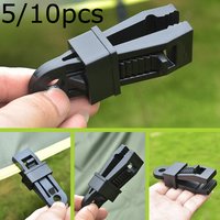 5/10pcs Windproof Outdoor Tent Clips - Heavy-Duty Plastic Safety Clips with Secure Grip, 5x faster Fastening for Camping Tarp