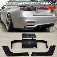 V Style Car Rear Bumper Diffuser Spoiler Lip Splitter With Led Light For BMW 3 Series F30 Dedicated M3 Model 2011-2019 Body Kit