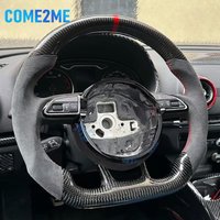 Für Audi A3 Carbon-Faser-Lenkrad Fusca A4 A5 A6 A7 Q3 Q5 Q7 Sportlenkrad mit Flachem Boden