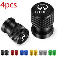 4Pcs For Infiniti Q50 FX35 Q30 G37 Q70 QX70 G35 Q60 QX50 QX60 QX30, Car Wheel Tire Valve Caps, Tyre Stem Covers, Waterproof,
