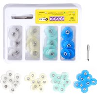 40Pcs/Box Dental Composite Polishing Disc 14mm Sof-Lex Extra Thin Contouring Resin Polisher Disc for Contra Angle Handpiece