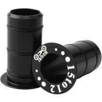 2Pcs Mountain Road Bike Front Fork Hub Shaft Conversion Seat Adapter 15mm to 12mm, Thru Axle Side Cover, Parts Replacement