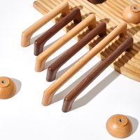 European-style Wooden Cabinet Door Handles Solid wood handles for Wardrobes and Drawers