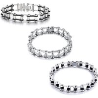 Fashion Men Cuban Bracelet Stainless Steel Women Bracelet On Hand For Couple Unisex Wrist Chain Jewelry