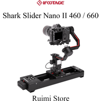 IFOOTAGE Shark Slider Nano II 460 660 Mini Motorized Camera Long VersionAluminum Alloy Dolly TrackVideo Stabilizer Rail Panorama
