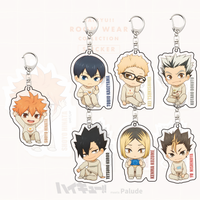 Haikyuu Cartoon Acrylic Keychain Creative Mobile Phone Lanyard Cute Pendant Fashion Backpack Hanging Decoration Gift