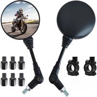 1 paar Anti-fallen Klapp Runde Motorrad Seite Rückspiegel M8 M10 für KTM Fahrrad Rückspiegel Halter für Roller E-Bike