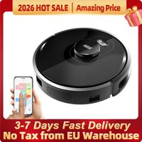 (code promo:EU1000)Aspirateur robot ABIR X8, Lidar laser, Lampe UV puissante, Capteur TOF Wisdom, Aspiration 6500pa, Carte multi-étages, Zone restreinte APP, Nettoyage humide intelligent