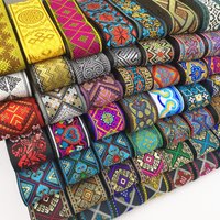 7 Meter 50 mm Vintage ethnische Stickerei Spitzenband Boho Spitzenbesatz DIY Kleidung Tasche Zubehör bestickter Stoff