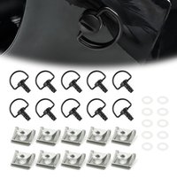 Zestaw szybkozłączek Dzus 1/4" 14mm do owiewek motocyklowych, z przyciskami obrotowymi, do Yamaha Suzuki Kawasaki Ducati Aprilia Honda