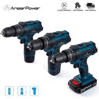 Neuer Stil 21V 16,8 V 12V Elektro-Akkus ch rauber 3 Funktionen Wireless Impact Drill Mini Lithium Batterie Lade Hand bohrmaschine