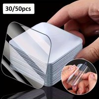 30/50PCS Heavy Duty Double Sided Adhesive Tape, Instantly Mount Pictures Carpets, Reusable No-Nail Strong Adhesive, Adhesivos