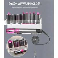Acrylic bathroom storage rack is suitable For Dyson curly hair stick bracket, non perforated wall hanging storage bracket