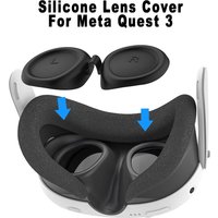 Soft Dustproof and scratch resistant VR Silicone Lens Cover Protector For Meta Quest 3 VR Accessories