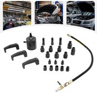 Professional 24-Piece Pneumatic Diesel Injector Puller Removal Tool Kit with Carrying Case for Bosch Delphi Denso Siemens