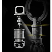 High End Titanium Alloy Quick Release Keychain Men's Multifunctional Double Hole Car Key Chain Key Ring EDC Connection Buckle