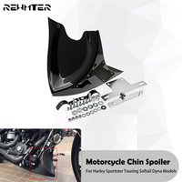 Motorcycle Front Lower Chin Spoiler Air Dam Fairing Cover For Harley Touring FLHT FLHX 1996-2017 Softail Breakout Dyna 2004-2017