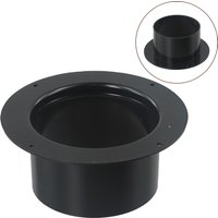 Round Wall Flange Connector Made of ABS for Use in For Ventilation Pipe Assemblies and Airflow Distribution Networks