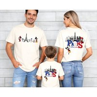 2026 Summer Mickey Graphic T-shirt Parent-child Family Adult Children Fashion Cotton Short-sleeved Loose Casual Shirt