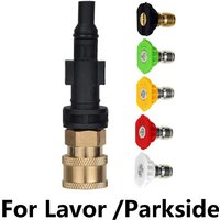 High pressure Water Gun Adapter Quick Connect 1/4" Washer Parts With Spray Nozzle For Lavor Sterwins Parkside 4000 PSI