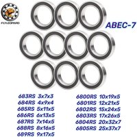 10pcs 6802-2RS Bearing 15x24x5mm ABEC-7 Ball Bearing Chrome Steel 6800 6801 6803 6804 2RS for Bicycle Hub Front Rear Hubs Wheel