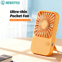 Mini Portable Fan Cute Design 3 Speed Personal Handheld Fan USB Rechargeable Desktop Fan For Indoor Travel