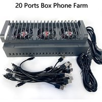 20 40 60 USB Ports Phone Box Farm USB Hub Android Control Box Batch Synchronization Control Unified Management Smartphones image 4