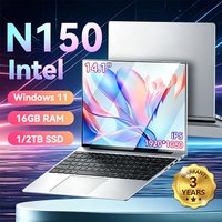 New Laptop Gaming Intel N150 Windows 11 Pro 16GB RAM 1TB 2TB SSD Computer PC 1920*1080 HD Office Study 14.1" Laptops Notebook PC