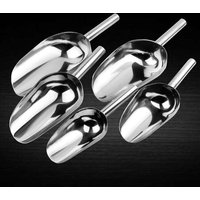 1pcs Stainless Steel Scoop Sweet Candy Ice Scraper Buffet Bar Food Measuring Scoop Shovel Perfect For Party, Wedding, Bar