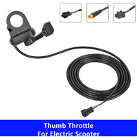 3Pin Waterproof WP/SM Plug 108X Thumb Throttle for E- Bike / Electric Scooter 24V-72V Right Hand Throttle Repairs Accessories