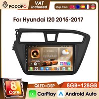 Podofo Universal 9" 8-Kern 8+128G 4G Autoradio Stereo für Hyundai I20 2015-2017 Smart Intelligent Systems DAB WIFI GPS FM RDS Smart Intelligent Systems