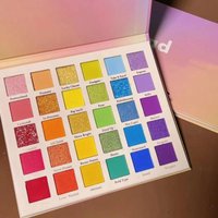 Cosmetic Waterproof 30 Color Eyeshadow Palette Sweatproof Fashion Glitter Eyeshadow Long Lasting Professional Matte Shimmer Girl