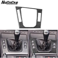 For BMW E46 1998-2005 Carbon Fiber centre Gear Shift Panel Trim Cover Car Interior Accessories Decorative Stickers
