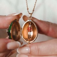 Bill Skinner Studio Nutcracker Locket Necklace Personalized Pendant Jewelry Gift Accessories Daily Wear Unique Jewelry For Women