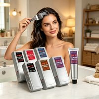 EELHOE Dye Hair Cream Gray Hair Coverage Non‑irritating Smooth Long Lasting Bright Hair Semi‑permanent Fashion Styling Color Dye