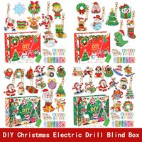 New Christmas Series Blind Box Diamond Painting DIY Point Diamond Keychain Pendant Acrylic Children's Handmade Point Diamond
