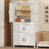 Bedroom Living Room Baby Wardrobe Storage Cabinet Container Bins No Installation Required Guarda Roupa Furniture Supplies