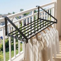 Wall Mounted Iron Shoe Drying Rack Space Saving Cat Hammock Clothes Drying Rack Large Capacity Shoe Rack for Balcony