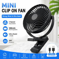 Multifunctional Mini Clip Fan USB Powered Low Noise Desktop Hanging Fan Summer Personal Cooling Ventilador