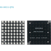 NEW HOT! 1Pc Built In Full-color Driver Color Light Development Board WS2812 LED 5050 RGB 8x8 64 Bit LED Matrix Module