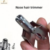 NEW Portable Stainless Steel Manual Nose & Ear Hair Trimmer, Washable Painless Hair Removal Beauty Tool for Men and Women