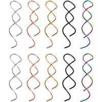 2pcs 20g Twist Drop Piercing Ohrringe minimalist ischen Knorpel Creolen für Frauen Männer Edelstahl Mode Ohrringe Schmuck
