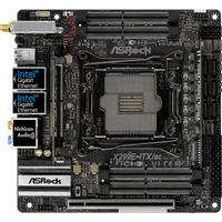 ASRock X299E-ITX/ac Mini-ITX-Motherboard DDR4 Intel X299 LGA 2066 Unterstützt I9-9940X 9800X 7800X 10900X CPU PCI-E 3.0 M.2