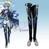 Game Genshin Impact Lohen Cosplay Shoes High Heel Footwear Halloween Party Costumes Accessory COSFun