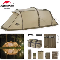 Naturehike Widder-Tunnelzelt, Camping, Outdoor, Reisen, 4-Jahreszeiten-Zelt mit erweiterter Schlaufe für 4–6 Personen, geodätisches, doppellagiges großes Zelt