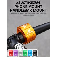AliExpress ATWEINA 2025 New Aluminum Bike Phone Mount Shockproof Hidden Design Handlebar Holder Universal Fit for 4.7-6.8 Inch iPhone Samsung