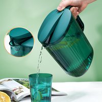 2200ml Cool Water Jug Transparent Refrigerator Water Kettle And Cups Water Pot With Handle Large Capacity Office Household Jug