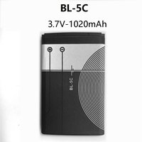 BL 5C BL5C BL-5C 3.7V Lithium Polymer Phone Battery For Nokia 1100 1110 1200 1208 1280 2600 2700 3100 3110 5130 6230 1600