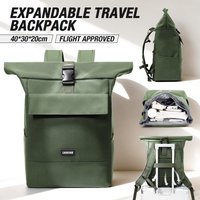 Rolltop Backpack,Travel Backpack 40x30x20, Students Lightweight College Schoolbag, Men's Sports Bag Travel Outdoor Leisure Bag