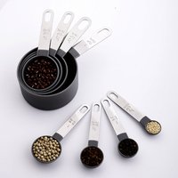 4PCS/8PCS/Household Kitchen Plastic Measuring Spoon Measuring Cup Set Stainless Steel Handle Measuring Cup Measuring Spoon